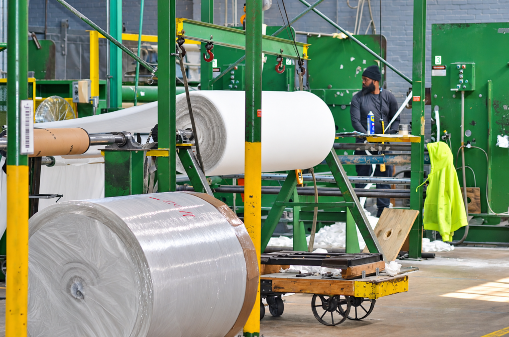 Inside the Fibematics nonwoven manufacturing facility
